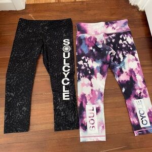 Two Lululemon SoulCycle leggings